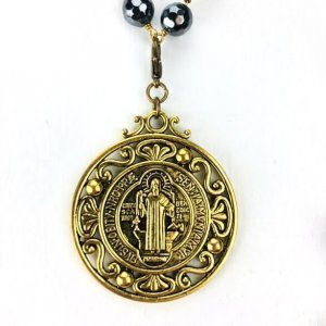 Saint Francis Gold Medallion - 1 1/2" round