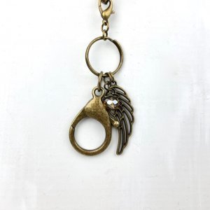 Gypsy Clip Angel Wing and Topaz Drop