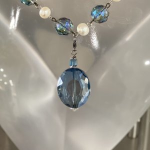 Bermuda Blue Crystal Pendant