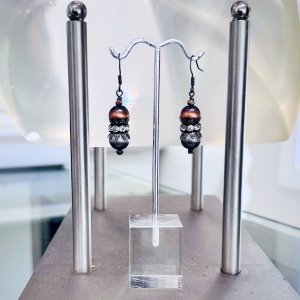 Indian Pearl Stacked Earrings