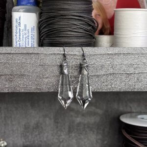Hurricane Crystal Prism Edgy Earrings